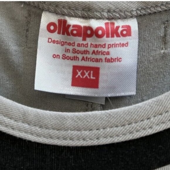 OlkaPolka Womens Maxi Dress Abstract Pattern Sleeveless Summer Size XXL Boho - Picture 5 of 11